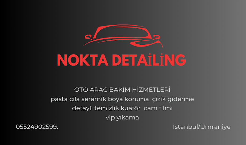 NOKTA OTO ARAÇ BAKIM HİZMETLERİ OTO YIKAMA KUAFÖR ÜMRANİYE İ