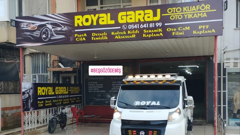 ROYAL GARAJ OTO CAM FİLMİ OTO YIKAMA OTO KUAFÖR KOLTUK KILIFI OTO KURTARMA CEKİÇİ ÖDEMİŞ
